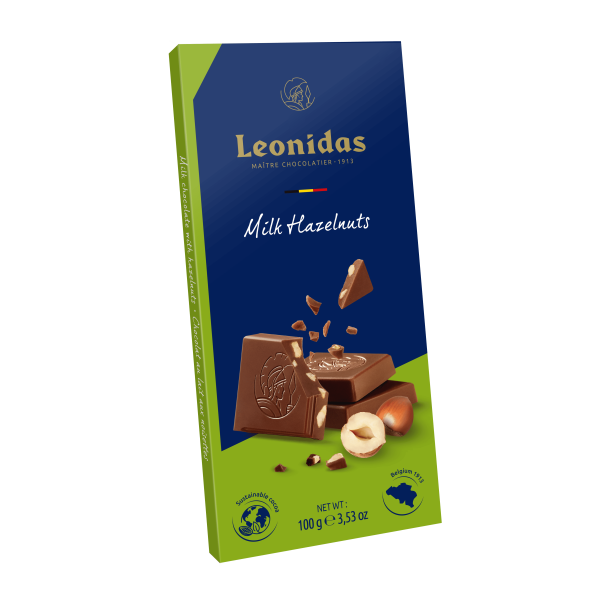 Tablette chocolat au lait - Éclats de noisette